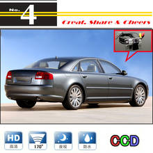 LiisleeCar-cámara de visión trasera para Audi A8, A8L, S8, D3, 4E, 2002 ~ 2007, de alta calidad, para uso PAL/NTSC, CCD + RCA 2024 - compra barato