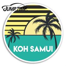 Виниловая наклейка с тайваньским временем прыжков Koh Samui, синяя наклейка для ноутбука, багажа, автомобиля, забавная наклейка, чехлы на багажник, окно автомобиля 2024 - купить недорого