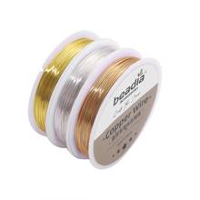 1 Roll 0.3-0.8mm Gold Sivler Color Preserving Copper Wire Beading Cord Thread Findings DIY String For Jewelry Making Supplies 2024 - buy cheap