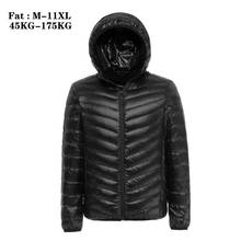 Мужская непромокаемая куртка-пуховик с капюшоном, теплая зимняя куртка большого размера 11XL 5XL 7XL 10XL 2024 - купить недорого