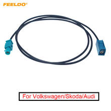 FEELDO 1Pc Car FAKRA Z Radio Signal Antenna AM/FM 1 Meter Wiring Adapter For Volkswagen/Skoda/Audi OEM Stereo Head Unit 2024 - buy cheap