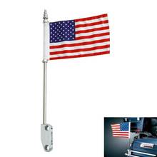 Motorcycle Rear Saddlebag Guard Side Clamp On Flag Pole Kit Fit For Harley Touring Road King Electra Street Glide 2014-2020 2024 - buy cheap