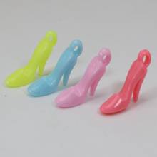 100 Mixed Pastel Color Acrylic High Heel Shoe Charm Pendants 22mm Kids Crafts 2024 - buy cheap