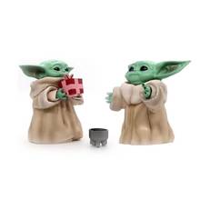 Disney Movie Kawaii Baby Yoda Action Figures Pvc Cute Model Doll Toy for Children Collection Toy Auto Accessories Holiday Gifts 2024 - buy cheap