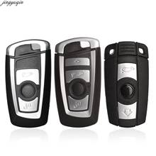 Jingyuqin 3/4 Button Smart Car Key Shell For BMW 1 3 5 6 7 Series E60 E61 E90 E91 E92 X1 X3 X4 X5 X6 Remote Key Fob 2024 - buy cheap