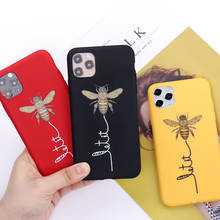 Чехол для телефона Let It BEE Be Kind для iPhone 11 Pro Max X XS XR Max 7 8 7Plus 8Plus 6S SE, мягкий силиконовый чехол для конфет 2024 - купить недорого