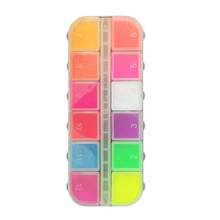 12gird/box  Lasting Fluorescent Matte Eyeshadow Neon Pigment Powder phosphor Eyeshadow Palette Halloween Decoration 2024 - buy cheap