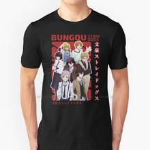 Camiseta de Anime de Bungou Stray Dogs, 100% algodón puro, llavero de Bungou Stray Dogs, Bungou 2024 - compra barato