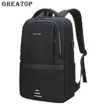 GREATOP Large Capacity Reflective Mark Men Backpacks USB Charge Waterproof Business Backpack Multi Function backbag Y0066 2024 - buy cheap