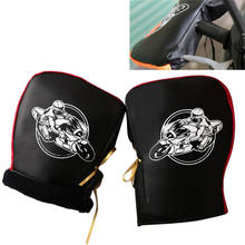 2pcs=1pair Waterproof Motorcycle Motor Handlebar Snowmobile winter Hand Warm Covers Gloves Unisex 2024 - buy cheap