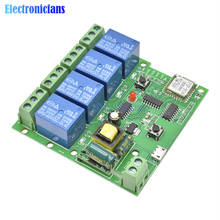 Interruptor WIFI Jog auto-bloqueo, 433M, 220V, 4 canales, módulo de relé Wifi, aplicación de teléfono, Control remoto inalámbrico para electrodomésticos inteligentes 2024 - compra barato