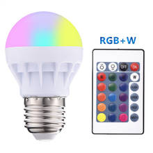 LED Bulb RGB lighting Lamp With IR Remot E27 B22 GU10 E14 6W LED Bulb RGB Sopt light AC 85-265V Energy Saving 16 Color Change 2024 - buy cheap