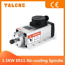 110V/220V 1.5kw ER11 Air Cooled Spindle motor Square Air-cooling Spindle Milling Spindle for CNC Engraving Wood Router 2024 - buy cheap