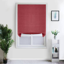 Cortinas plisadas autoadhesivas para ventanas medio apagón cortinas para baño cortinas de balcón para sala de estar 2024 - compra barato