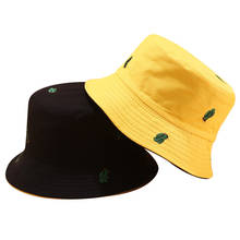 Sombrero de pescador con estampado de Cactus para mujer, gorro de pescador con bordado Bob, de algodón, para el sol, primavera y verano, 2021 2024 - compra barato