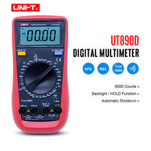 UNI-T UT890D Digital Multimeter True RMS  AC/DC frequency multimeter Ammeter Multitester+Gift 2024 - buy cheap