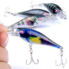 Wobbler isca de pesca, isca de pesca artificial flutuante de 6.5cm/4.7g, com pintura 3d, para isca artificial com linha, 1 peça 2024 - compre barato