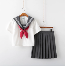 Костюм школьной униформы для девочек-подростков, униформа моряка японского аниме JK, костюм для косплея, рубашка, юбка в складку 2024 - купить недорого