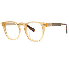 New Acetate Alloy Glasses Frame Vintage Unisex Full Rim Optical Eyewear High Quality Clear Lens Myopia Eyeglasses Spectacle 2024 - buy cheap