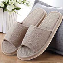 Sandálias femininas de linho natural fralosha, chinelos para chão interno de verão para mulheres 2024 - compre barato