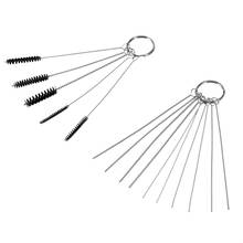 Carburetor Carbon Dirt Jet Remove Set 10 Pcs Cleaning Needles + 5 Pcs Brushes Tool Kits Vehicle Accessories 2024 - buy cheap