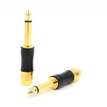 Audio B603G hi End cobre 6,5mm 1/4 "MONO JACK PLUG conector 5U chapado en oro para soldar 2024 - compra barato