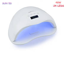 SUN 5S Fast Dryer 48W LED UV Lamp Automatic Sensor Timer Intelligent LCD Cure Nail Polish Lamp Nail Polish Tool 2024 - buy cheap