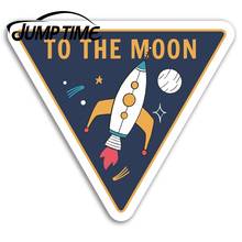 Прыгать время космический корабль винил Стикеры s «Moon Space» дети весело Стикеры Ноутбук Автомобильное Assessoires наклейки окна автомобиля Обёрточная бумага "сделай сам" 2024 - купить недорого