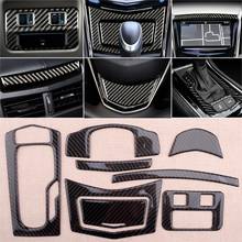 8Pcs Carbon Fiber Interior Cover Trim Decoration Fit for Cadillac ATS 2013 2014 2015 2016 2017 2018 2019 2024 - buy cheap