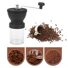 Moedor manual de café, moedor de cerâmica doméstico com movimento ajustável, moedor de café, acessório de moagem para cozinha 2024 - compre barato