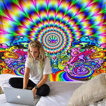 2021 Swirl Pattern Art Bedroom Tapestry Wall Tapestry Home Decor Sofa Blanket Hippie Mandala Sheets Bohemian Yoga Mat 2024 - buy cheap