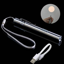 1pc Waterproof Pocket LED Flashlight USB Rechargeable Torch Penlight Pupil Check 2024 - buy cheap