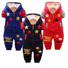 Autumn Winter Baby Boy Clothing Long Sleeve Star Zipper Cardigan Jacke Top Pants 2 Piece Set Children Casual Sport Suit 2024 - buy cheap