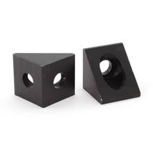 1 Piece Black Angle Corner Connector for 20mm Aluminum Extrusion 2024 - buy cheap