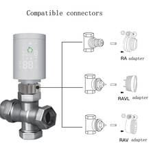 Tuya inteligente radiador atuador programável termostática zigbee wifi válvula controlador de temperatura controle voz via alexa 2024 - compre barato