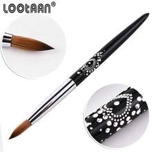 1pcs #2#4#6#8#Nail Art Brush Rhinestone Diamond Kolinsky Sable Brush Acrylic Nail Art Brush with Diamond Crystal Acrylic Salon 2024 - buy cheap