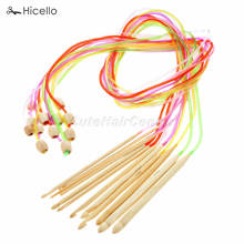 12pcs Afghan Tunisia Crochet Hook Bamboo Plastic 3mm-10mm colorful Hand Sewing Knit Carpet Needle 120cm length Hicello 2024 - buy cheap