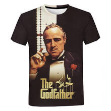 2021 Classic Hot Sale Movie The Godfather 3D Print T-Shirt Fashion Harajuku Cool Unisex Casual Short Sleeve Streetwear Tops 2024 - buy cheap