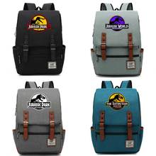 B3306  Fashion Dinosaur Jurassic Park World Buckle Children School bag Teenagers Student Schoolbags Women Bagpack Men Backpack 2024 - buy cheap