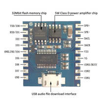 Voice Playback Module IO Trigger Serial Port Control USB Download Flash Voice Module DY-SV17F 2024 - buy cheap