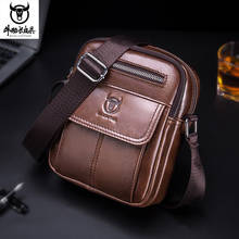 Men's Genuine Leather Vintage Messenger Bag cow leather male Casual multifunction Small Crossbody bag hangbag man Shoulder Bags 2024 - buy cheap