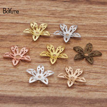 BoYuTe (200 Pieces/Lot) 15MM Flower Metal Brass Bead Caps Diy Hand Made Jewelry Accessories Wholesale 2024 - buy cheap