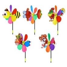 5 Pcs Windmills Colorful Wind Spinner 3D Animal Pinwheel Garden Ornament for Outdoor Yard Lawn Patio Decor and Party 2024 - buy cheap