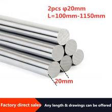 2pcs 3D printer parts Optical axis Optical axis Multi-length option 100mm-1150mm CNC chrome plating OD 20mm 2024 - buy cheap