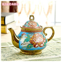 Xinchen chaleira cerâmica 1000 ml chaleira criativa bule de chá qualidade floral bule de café em casa chaleira fria 2024 - compre barato