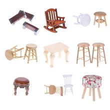 Minisofá de simulación para decoración de casa de muñecas, taburete, silla, muebles, juguetes, accesorios en miniatura, 1/12 2024 - compra barato