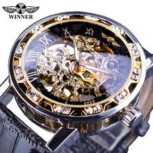 Winner Retro Luminous Hands Fashion Sports Mens Mechanical Skeleton Wrist Watches Top Brand Luxury Male Clock 2024 - buy cheap