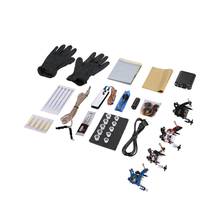 Tattoo Complete Beginner Tattoo Kit 4 Pro Machine Inks Power Supply Needle Grips Tips Tatto Accessories Basic Set 2024 - buy cheap