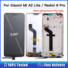5.84" LCD Display For Xiaomi Mi A2 Lite LCD Display and Touch Screen Digitizer Assembly With Frame For Xiaomi Redmi 6 Pro LCD 2024 - buy cheap