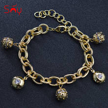 Sunny Jewelry Fashion Jewelry Charm Bracelets For Women Hand Chains Link Chain ball Bracelet For Wedding Gift Findings Jewelry 2024 - buy cheap